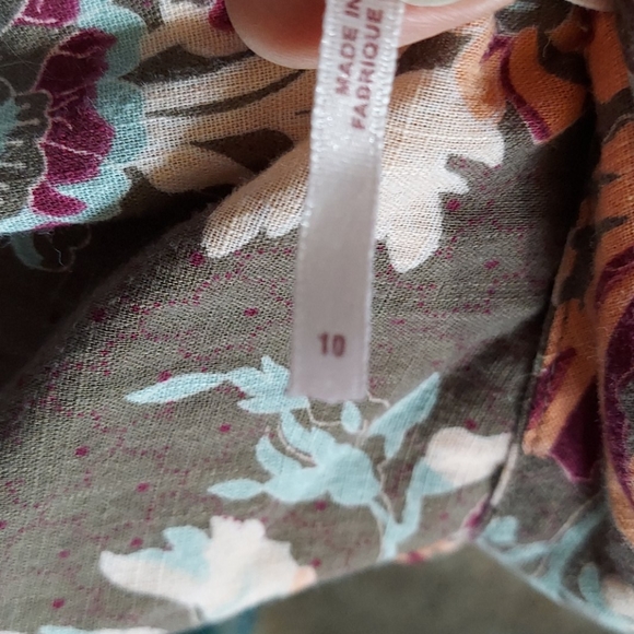 Free People dress floral empire waist 10 - Picture 10 of 13